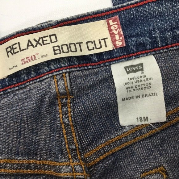 Levis 550 Relaxed Jeans Women's Size 18 M Boot Cut Blue Stretch Denim High Waist - Picture 7 of 7